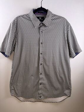 Buttercloth Men’s Short-Sleeve Button-Down Shirt, regular fit, Size: XL